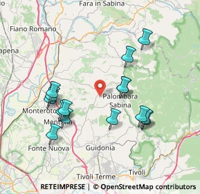 Mappa Strada di Colle Pedeschiavo, 00018 Palombara Sabina RM, Italia (7.68267)