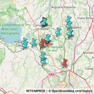 Mappa Via delle Sodera, 00060 Formello RM, Italia (6.95579)
