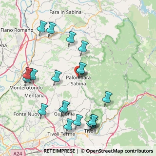 Mappa Via Imperiali, 00018 Palombara Sabina RM, Italia (9.8625)