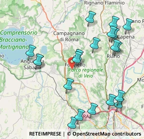 Mappa Via del Praticello Alto, 00060 Formello RM, Italia (9.8955)