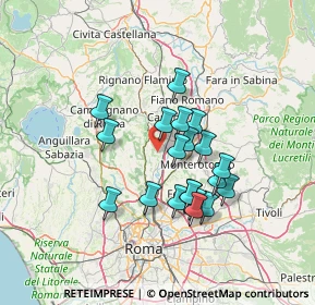 Mappa Via Pian dell'Olmo, 00060 Riano RM, Italia (12.021)