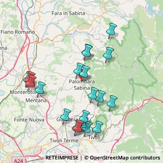 Mappa Viale Rieti, 00018 Palombara Sabina RM, Italia (8.9175)