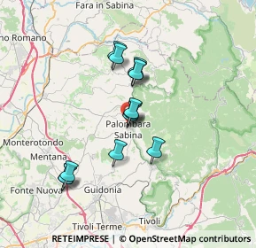 Mappa Viale Rieti, 00018 Palombara Sabina RM, Italia (5.98923)