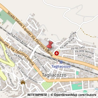 Mappa Strada Statale 5 Tiburtina Valeria Variante, 49, 67069 Tagliacozzo, L'Aquila (Abruzzo)