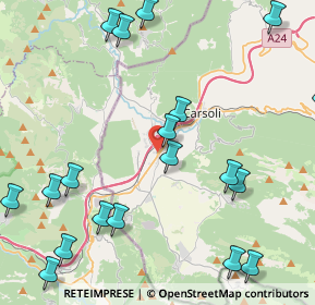 Mappa Via Tiburtina SS5 km 68, 67063 Oricola AQ, Italia (6.0225)