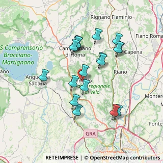 Mappa Piazza San Lorenzo, 00060 Formello RM, Italia (7.07722)