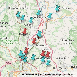 Mappa Via B. Pontecorvo, 00015 Monterotondo RM, Italia (9.701)