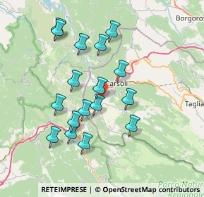 Mappa Via Maiella, 67061 Oricola AQ, Italia (7.25824)