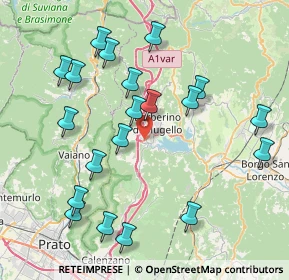 Mappa Via del Lago, 50031 Barberino di Mugello FI, Italia (8.8355)