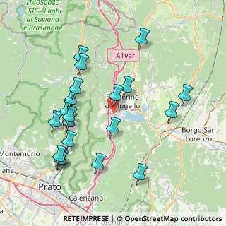 Mappa Via del Lago, 50031 Barberino di Mugello FI, Italia (8.553)