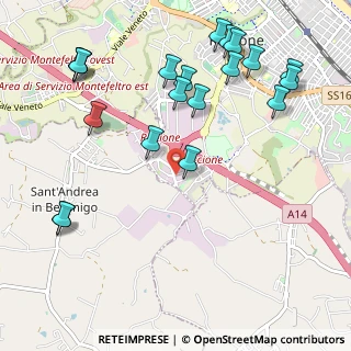 Mappa Piazza igino righetti, 47838 Riccione RN, Italia (1.304)