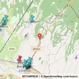 Mappa Fonda, 50032 Borgo San Lorenzo FI, Italia (3.68929)