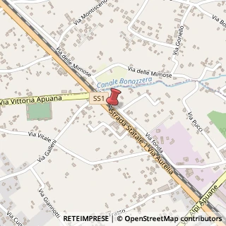 Mappa Strada Statale 1 Via Aurelia, 2199, 55046 Seravezza, Lucca (Toscana)