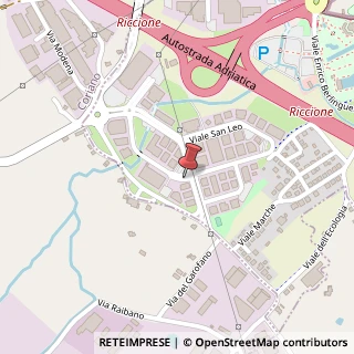 Mappa Viale Montefeltro, 32, 47838 Riccione, Rimini (Emilia Romagna)