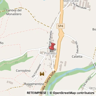 Mappa Via Pianetto Borgo, 24/A, 47010 Galeata, Forlì-Cesena (Emilia Romagna)