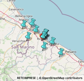 Mappa Via Enrico Berlinguer, 47838 Riccione RN, Italia (7.10462)