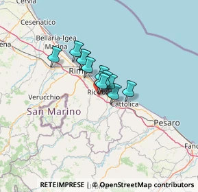 Mappa Via Enrico Berlinguer, 47838 Riccione RN, Italia (6.66833)