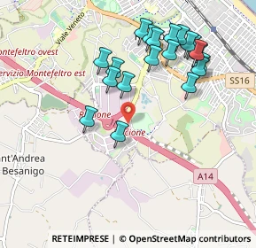 Mappa Via Enrico Berlinguer, 47838 Riccione RN, Italia (1.023)