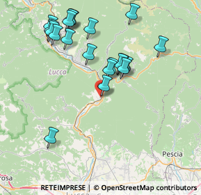 Mappa Via Madonnina, 55023 Borgo a Mozzano LU, Italia (8.287)