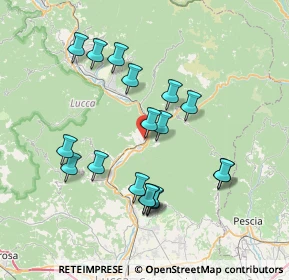 Mappa Via Madonnina, 55023 Borgo a Mozzano LU, Italia (7.33778)