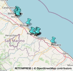 Mappa Via Lombardia, 47843 Misano Adriatico RN, Italia (14.407)