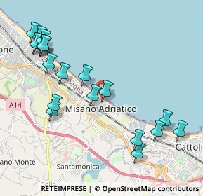 Mappa Via Lombardia, 47843 Misano Adriatico RN, Italia (2.4485)