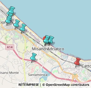 Mappa Via Marche, 47843 Misano Adriatico RN, Italia (2.42727)