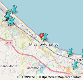 Mappa Via Marche, 47843 Misano Adriatico RN, Italia (3.42636)