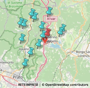 Mappa Outlet Barberino, 50031 Barberino di Mugello FI, Italia (7.14357)