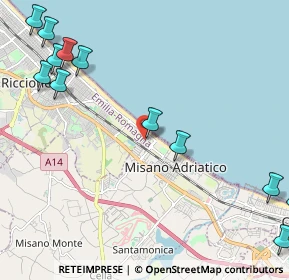 Mappa Via Arno, 47843 Misano Adriatico RN, Italia (3.0725)