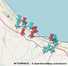 Mappa Via Arno, 47843 Misano Adriatico RN, Italia (3.812)