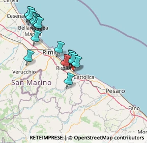 Mappa Via Tevere, 47843 Misano Adriatico RN, Italia (16.26)