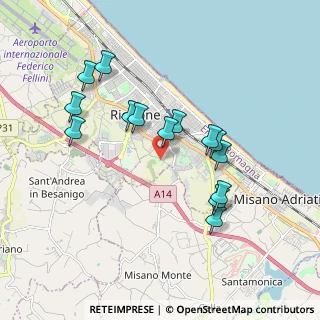 Mappa Via Caprera, 47838 Riccione RN, Italia (1.77071)
