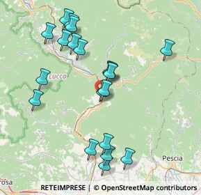 Mappa Località Lappato di Sopra, 55023 Borgo a Mozzano LU, Italia (8.294)