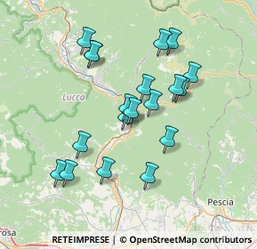 Mappa Località Lappato di Sopra, 55023 Borgo a Mozzano LU, Italia (6.71737)