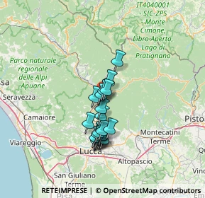 Mappa Località Lappato di Sopra, 55023 Borgo a Mozzano LU, Italia (10.7415)