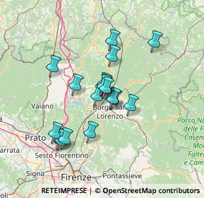 Mappa Via Alcide de Gasperi, 50038 Scarperia e San Piero FI, Italia (10.89111)