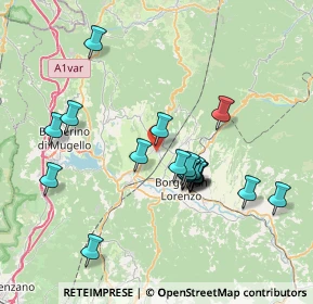 Mappa Via Alcide de Gasperi, 50038 Scarperia e San Piero FI, Italia (7.0345)