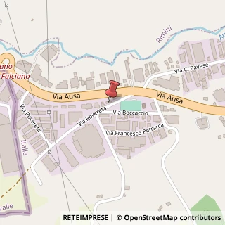 Mappa Via Rovereta, 45, 47853 Coriano, Rimini (Emilia Romagna)