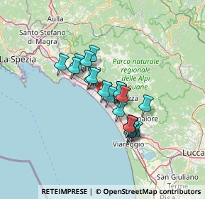 Mappa VIA STRADELLA ANG, 54038 Montignoso MS, Italia (9.957)
