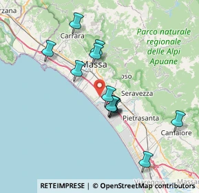 Mappa VIA STRADELLA ANG, 54038 Montignoso MS, Italia (6.725)