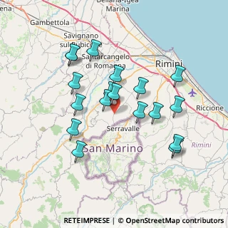 Mappa Santa Cristina, 47923 Rimini RN, Italia (6.92222)