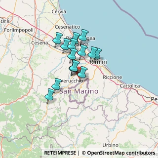 Mappa Santa Cristina, 47923 Rimini RN, Italia (9.96667)