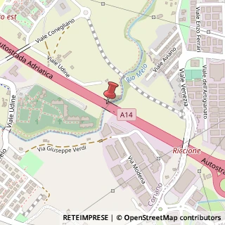 Mappa 14/A Autostrada Montefeltro Est, 47838 Riccione RN, Italia, 47838 Riccione, Rimini (Emilia Romagna)