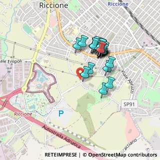 Mappa Via Cagliari, 47838 Riccione RN, Italia (0.37586)