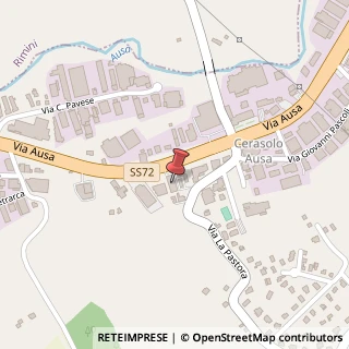 Mappa Via Ausa, 89, 47853 Coriano, Rimini (Emilia Romagna)