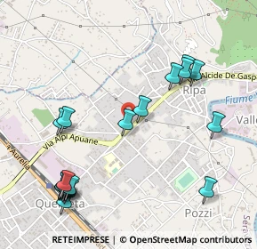 Mappa Via Alcide De Gasperi, 55047 Ripa- Pozzi-Ponterosso , Italia (0.635)