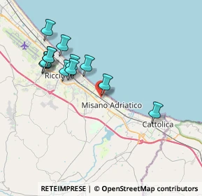 Mappa Via Alberello, 47843 Misano Adriatico RN, Italia (3.88)