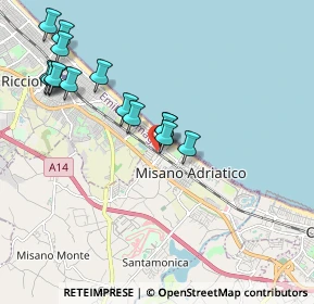 Mappa Via Alberello, 47843 Misano Adriatico RN, Italia (2.07933)