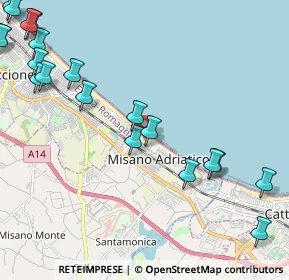 Mappa Via Emilia, 47843 Misano Adriatico RN, Italia (3.045)